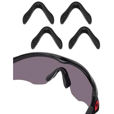 Imagem de Bowyer 4 pares de almofadas de nariz de substituição compatíveis com armação Oakley M2 OO9212 / XL OO9343 / Óculos de sol ventilados - preto