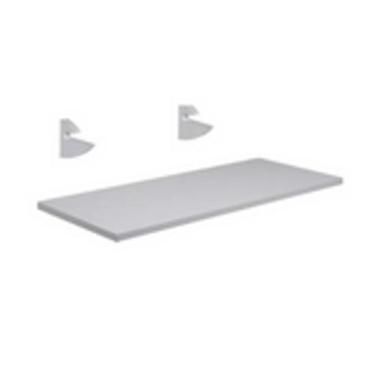 Imagem de Prateleira 90X30 Cm Com Suporte 100% Mdf / Mdp - Prancha Branco - Marc