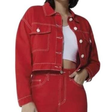 Imagem de Jaqueta Feminina Cropped em Sarja- Enfim-Feminino