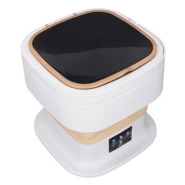 Imagem de Mini Lavadora de Roupas, Máquina de Lavar Portátil de Limpeza Profunda Com Mangueira de Drenagem para Roupas íntimas de bebê (Bege)