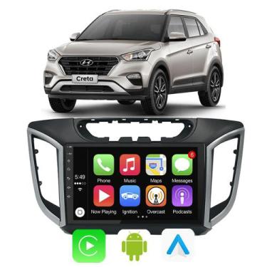 Imagem de Kit Central Multimidia Android Auto Creta 2016 2017 2018 2019 2020 202