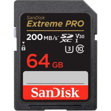 Imagem de Cartão de Memória SanDisk SDXC Extreme Pro 64GB 200 MB/s