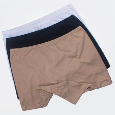 Imagem de Kit 3 Calcinha Box Infantil Algodão Menina Moça Shortinho De Dormir - 