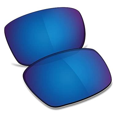 Imagem de TRUSHELL Lentes de reposição polarizadas para óculos de sol Oakley Gascan Azul-marinho - Polarizadas