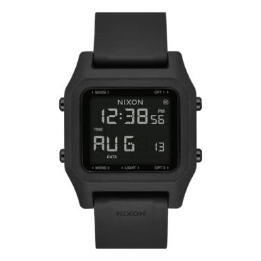 Imagem de NIXON Staple A1309-100m Water Resistant Men's Digital Sport Watch (38mm Face, 22mm PU/Rubber/Silicone Band) - Black - Made with #Tide Recycled Ocean Plastics