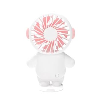 Imagem de Ventilador Portátil Recarregável Astronauta, Mini Ventilador de Mão, Branco