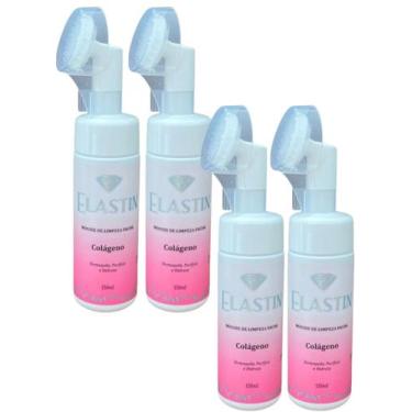 Imagem de LIMPEZA FACIAL MOUSSE  ELASTIN COLAGENO 150ML DEMAZON 4un