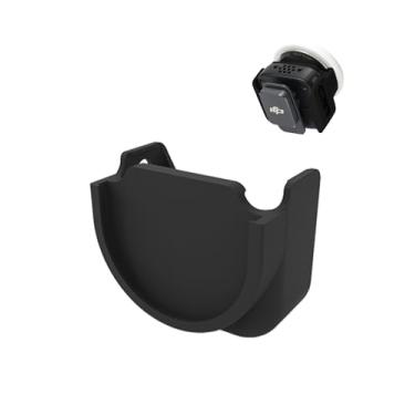 Imagem de Capa para DJI Mic Mini microfone sem fio com Airtag, protetor de silicone macio WUNIAK portátil resistente a arranhões e choque para DJI Mic Mini, preto.