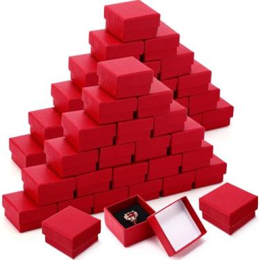 Imagem de Yinkin 72 caixas de presente de papelão, embalagem para anel, colar, brinco, 5 x 5 x 3 cm
