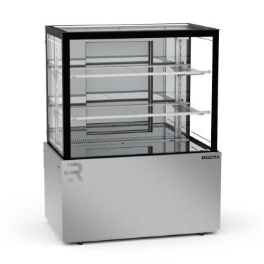Imagem de Vitrine Refrigerada 1,00 Metro 2 Prateleiras Titanium Premium Inox VTPRR1000 2P 220V - Refrimate