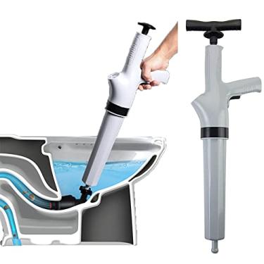 Imagem de Desbloqueador de alta pressão para sanita, desentupidor de drenagem, removedor de obstruções 4 em 1, desentupidor de drenagem de ar com bomba de esgoto de 4 êmbolos, aplicado em sanitários d