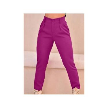 Imagem de Calça Feminina   Slim Com Anel  Alfaiataria Elegante Social e Casual -