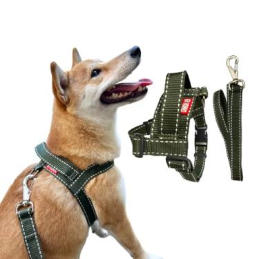 Imagem de Peitoral para Cachorro com Guia para Cães de Pequeno Porte - Canadá K9 (verde militar)