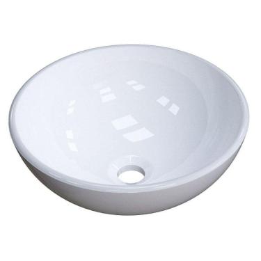 Imagem de Cuba Pia De Apoio Para Banheiro Redonda Bowl 30 C08 Branco