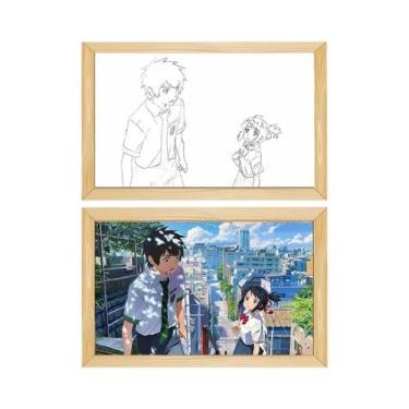 Imagem de Luz Noturna LED USB De 3 Cores INS Anime Seu Nome Céu Estrelado Candee