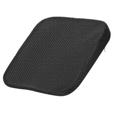 Imagem de HARFINGTON Almofada de assento de 8 cm de espessura confortável de espuma viscoelástica para cadeira de escritório com fundo antiderrapante para motorista de assento de carro, preta