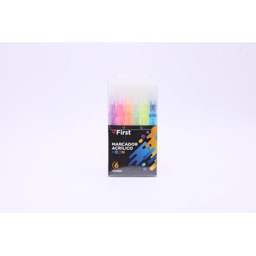 Imagem de GIZ LIQUIDO CORES NEON C/ 6 CORES