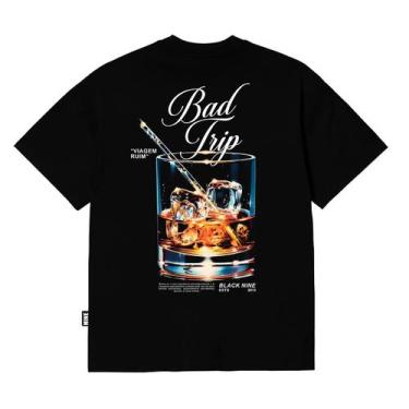 Imagem de Camiseta Black Nine Bad Trip - Preta -B91316, G4