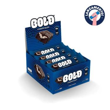 Imagem de BOLD BAR (Cx 12 un de 60g) Bold Snacks - COOKIES BLACK