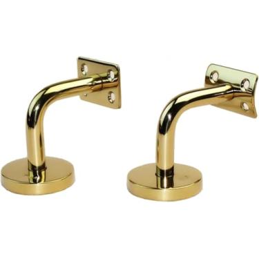 Imagem de Suporte De Parede De Aço Inoxidável Dourado, Suportes De Montagem Na Parede, Suportes De Corrimão De Escada Pretos Para Corrimãos De Escadas, Corrimãos, Corrimão, Style a