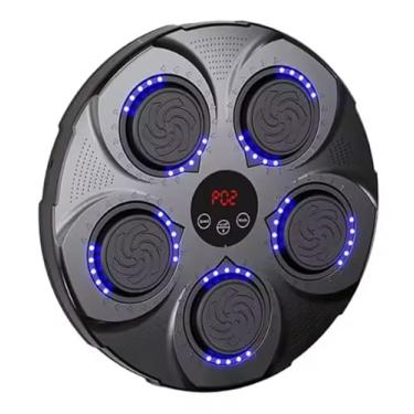 Imagem de Máquina de Boxe Musical com Luz LED e Bluetooth – Treinamento Interativo, Alívio do Est...