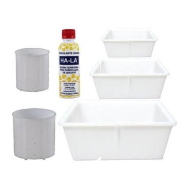 Imagem de Coalho Ha-La 200Ml + 2 Formas Frescal + 3 Formas Mussarela - Combo