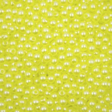 Imagem de PÉROLA DE ABS LISA Nº 04 20G PEROLA 4MM - IMPORTAÇÃO, Amarelo claro