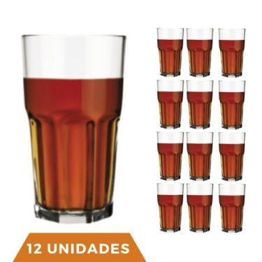 Imagem de 12 Copo Bristol Redondo Luxo Vidro Transparente 410ml Nadir - NADIR FI