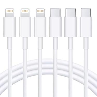 Imagem de RCTech Cabo USB C para Lightning Pacote com 3 3 m [certificado MFi] Tipo C Cabo de carregamento rápido para iPhone 14/13/12/11/XS/XR/X/8/iPad