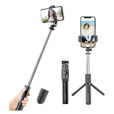 Imagem de Pau De Selfie Compacto De Alumínio Com Bolsa De Viagem