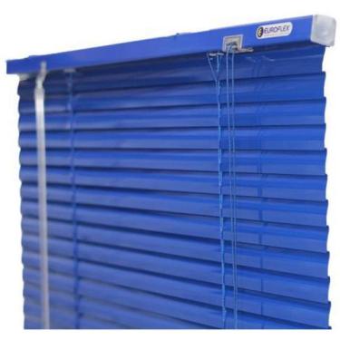 Imagem de Persiana Horizontal Alumínio 25Mm Azul 140 L X 160 A Cm