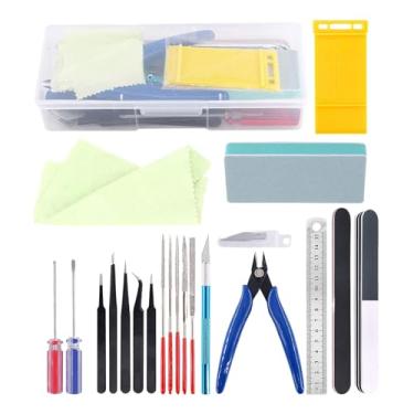 Imagem de Rrlihjgu Conjunto De Ferramentas Para Modelismo, 21 Peças Para Montagem De Quebra-Cabeças, Conjunto de Precisão para Pintura Marcenaria Eletrónica Automóvel Hobbies Joalharia e Construção para