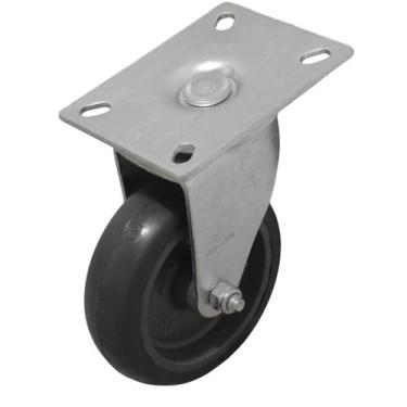 Imagem de Rodízio Giratório 4 Polegadas com Placa 80x104 mm  Borracha Termoplást