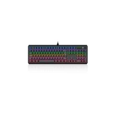 Imagem de Teclado Mecânico Gamer T-dagger Axis, RGB, Switch Dust-proof Marrom, ABNT2, USB, Preto - T-TGK329-BR