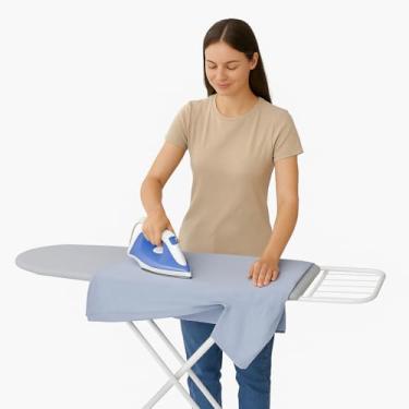 Imagem de Tábua De Passar Roupa Reforçada Com Suporte Para Ferro Tecido Térmico Extra Forte