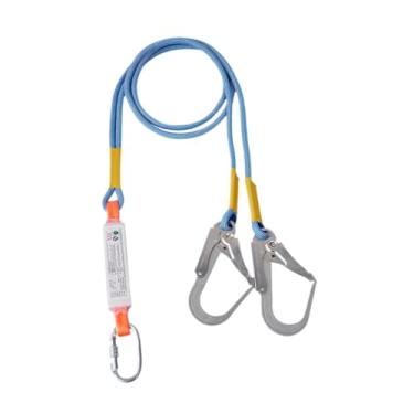 Imagem de Amagogo Cordão de com mosquetão para cinto de proteção, ideal para trabalhos de arboricultura, escalada de árvores e cercas, Gancho Duplo