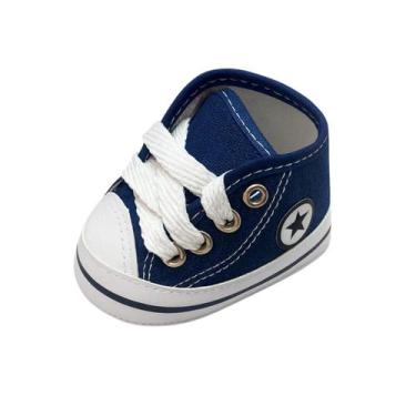 Imagem de Tênis Sapatinho Star Bebê Recém Nascido Cano Alto Menina Menino - XUKI
