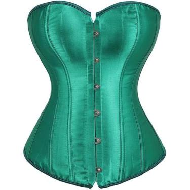 Imagem de Espartilho feminino ADELCE Sexy Boned Overbust Shaper verde M
