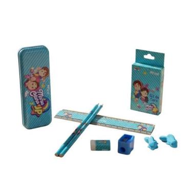 Imagem de Kit Escolar Maria Clara E Jp Com Estojo Acessórios Completo - First