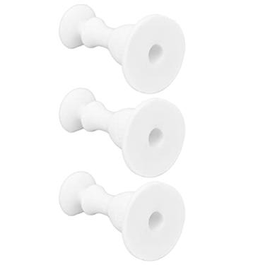 Imagem de GLOGLOW Rolha de Porta da Arruela, Borracha Macia, Suporte de Porta da Arruela de Carga Frontal de 3 Peças, Ideal para Uso Familiar e Evita o Fechamento Componentes de Eletrodomésticos (Branco)