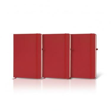 Imagem de Caderno de anotações com elástico no tamanho A5, suporte para caneta, capa dura em material sintético, miolo 80 folhas pautadas na cor bege. Caderno A5 Capa em PU (21x14,5) (3, Vinho)