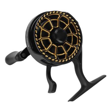 Imagem de Generic Carretel de Pesca No Gelo, Avançado de Lubrificação Anticongelante, de Gota Magnética, Design Leve, Força de Baixa Resistência, Com Carretel de Alumínio Usinado CNC, para Pesca (Mão