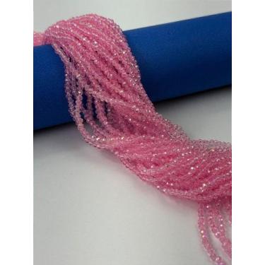 Imagem de Fio Cristal 2mm Vidro Facetado - Cristais Coloridos para Joias - no-br