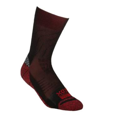 Imagem de FIBER POWERSOX-MEIA DE BIKE DE COMPRESSÃO - PRETO/VERMELHO M