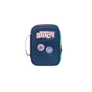 Imagem de Estojo Box Feminino Grande Stitch Azul - Disney, U, Azul