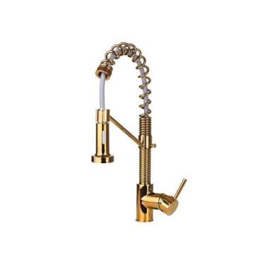Imagem de Torneira para cozinha Gourmet Misturador Monocomando Extensível inox E