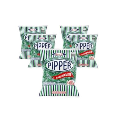 Imagem de Santa Fe Bala Mastigável Pipper Falchi, 500g, Kit com 5 Pacotes