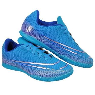 Imagem de Chuteira Futsal Salão Quadra Nova Costurada - Uzze Sport, Azul, 36