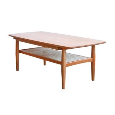 Imagem de Mesa de centro mesa de centro de madeira maciça simples mesa de chá casa cerejeira sala de estar mesa de centro retangular mesa de centro mesa de quarto (100 * 50 * 45 cm)