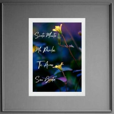 Imagem de Quadro Ho`Oponopono - Mantra Mágico 45X34Cm - Com Vidro